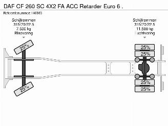 DAF CF 260 SC 4X2 FA ACC Retarder Euro 6 . picture 35