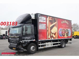 dañado camiones DAF CF 75 .250 19t Kuhlkoffer Supra 550 Dhollandia LBW 4X2 Euro 5 2013/10